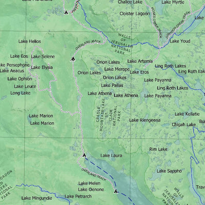Getlost Map SK5505 QUEENSTOWN Australia Touring Map V15 1:250,000