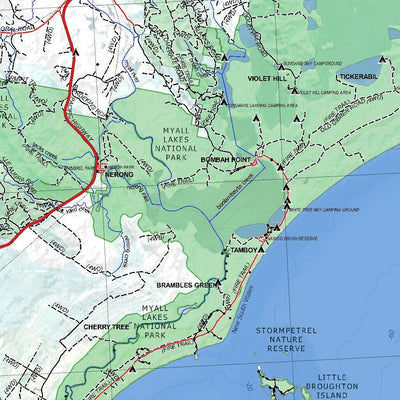 Getlost Map SI5602 NEWCASTLE Australia Touring Map V15 1:250,000