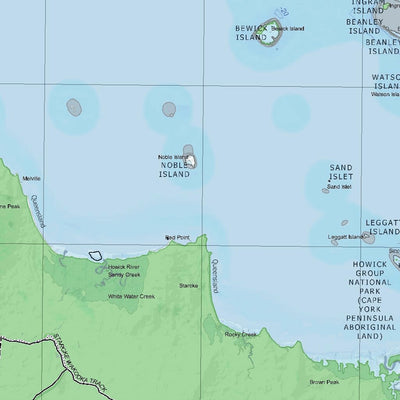 Getlost Map SD5509 CAPE MELVILLE Australia Touring Map V15 1:250,000