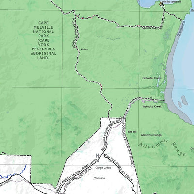 Getlost Map SD5509 CAPE MELVILLE Australia Touring Map V15 1:250,000