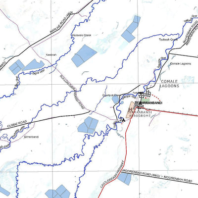 Getlost Map SH5503 DIRRANBANDI Australia Touring Map V15 1:250,000