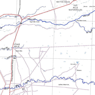 Getlost Map SE5407 NORMANTON Australia Touring Map V15 1:250,000