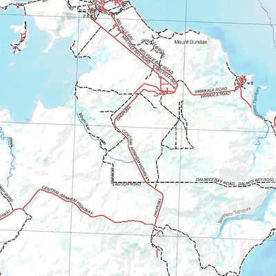 Getlost Map SD5304 GOVE Australia Touring Map V15 1:250,000