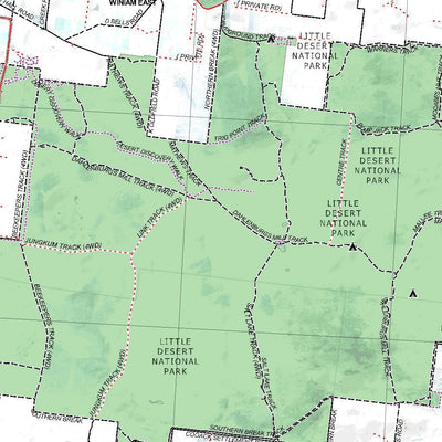 Getlost Map SJ5403 HORSHAM Australia Touring Map V15 1:250,000