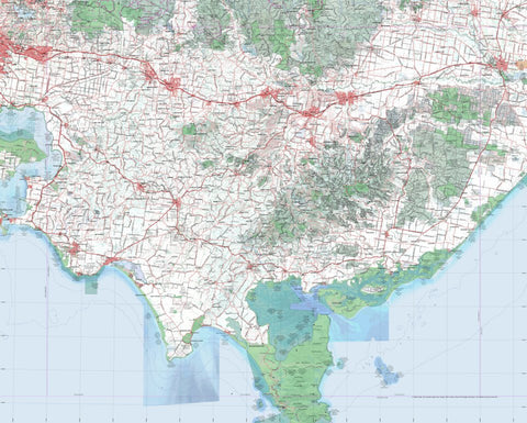 Getlost Map SJ5510 WARRAGUL Australia Touring Map V15 1:250,000