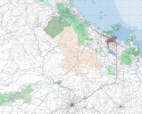 Getlost Map SE5514 TOWNSVILLE Australia Touring Map V15 1:250,000