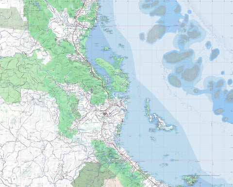 Getlost Map SE5510 INGHAM Australia Touring Map V15 1:250,000
