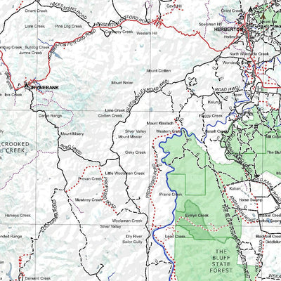 Getlost Map SE5505 ATHERTON Australia Touring Map V15 1:250,000