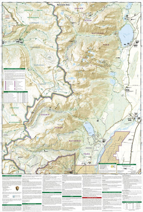 202 Grand Teton National Park (Jenny Lake to Phelps Lake inset)