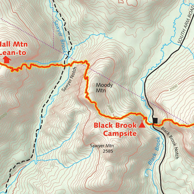 Appalachian Trail in Maine - Map 7
