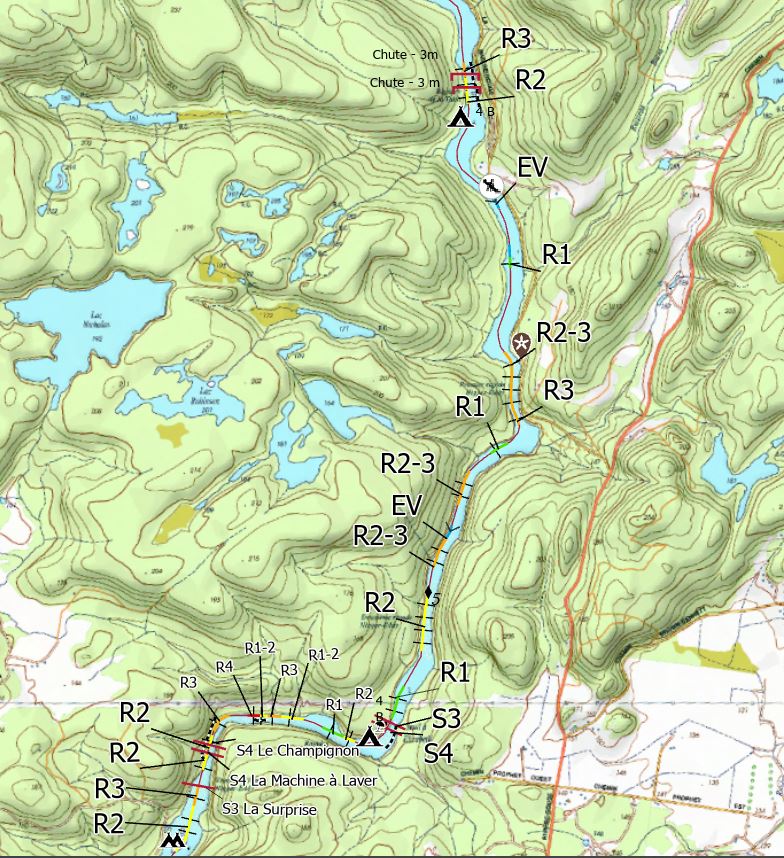 Rivière Rouge ( Canot Kayak ) Map by Canot Kayak Quebec | Avenza Maps