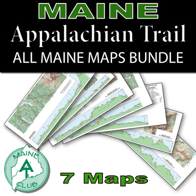 Appalachian Trail in Maine - 7 Map Bundle