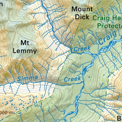 NOBC73 Craig Headwaters - Northern BC Topo