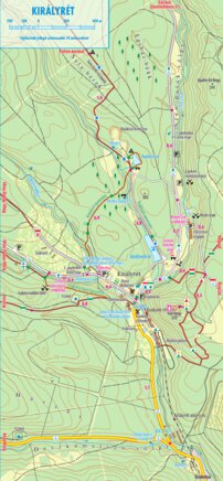 Királyrét turista-biciklis térkép, tourist-biking map