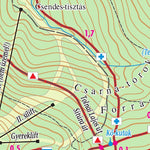 Csóványos / Nagy-Hideg-hegy turista, biciklis térkép, tourist-biking map,