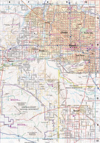 Arizona Atlas & Gazetteer Page 51