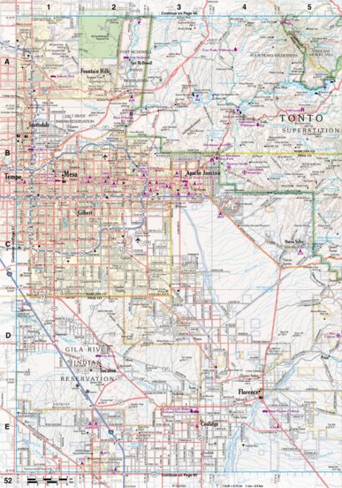 Arizona Atlas & Gazetteer Page 52