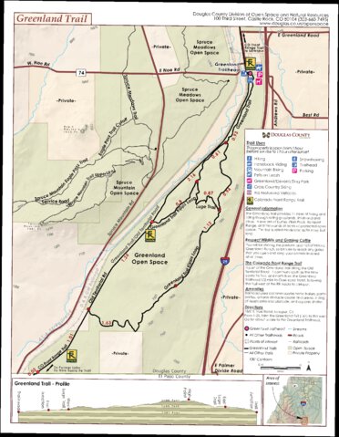 Greenland Trail Open Space map