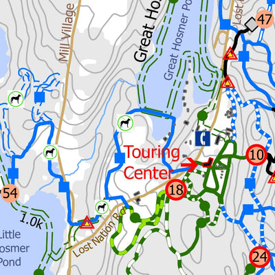 Craftsbury Nordic Trails - Touring Center Inset