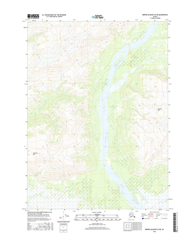 Bering Glacier A-5 NE, AK (2016, 25000-Scale) Preview 1