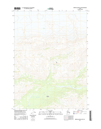 Bering Glacier B-5 SW, AK (2016, 25000-Scale) Preview 1
