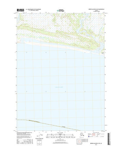 Bering Glacier A-5 SE, AK (2016, 25000-Scale) Preview 1