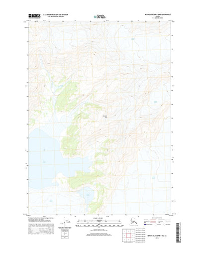 Bering Glacier B-8 NE, AK (2014, 25000-Scale) Preview 1