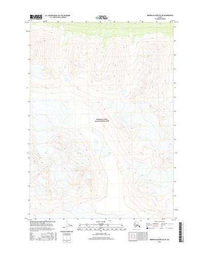 Bering Glacier D-6 SE, AK (2016, 25000-Scale) Preview 1