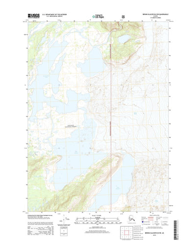Bering Glacier B-8 SW, AK (2014, 25000-Scale) Preview 1