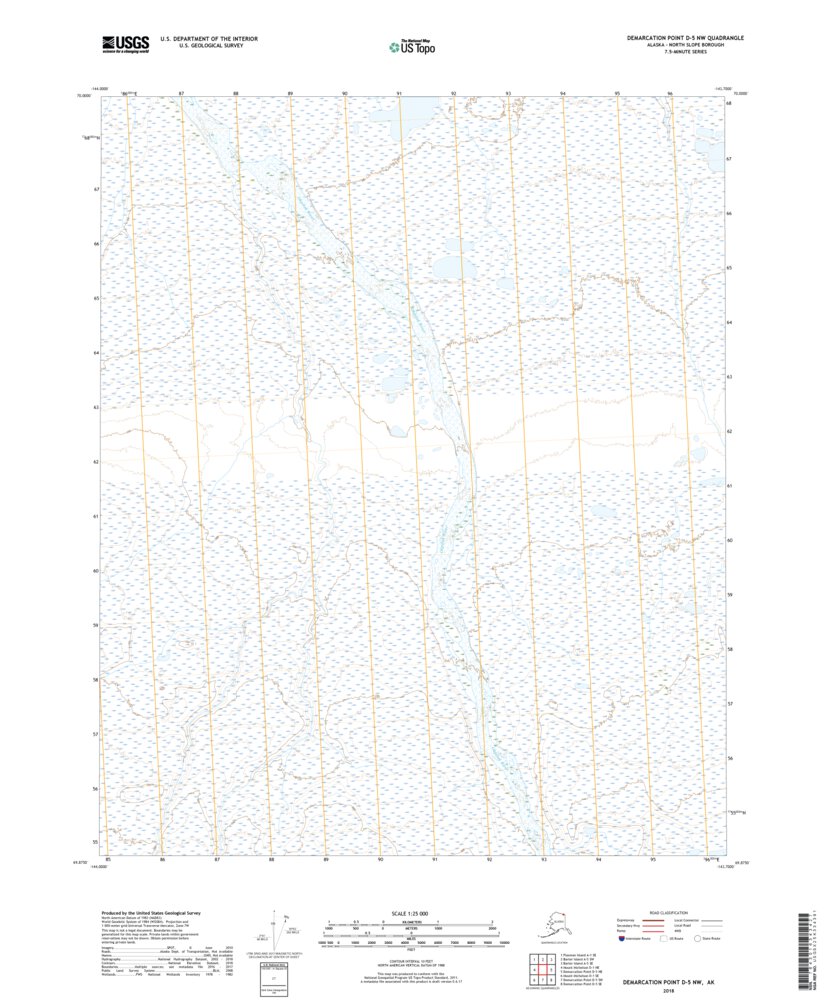 Demarcation Point D-5 NW, AK (2018, 25000-Scale) Map by United States ...