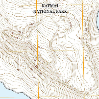 Mount Katmai A-2 SE, AK (2019, 25000-Scale) Preview 3