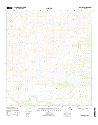 Mount Hayes B-4 SW, AK (2016, 25000-Scale) Preview 1