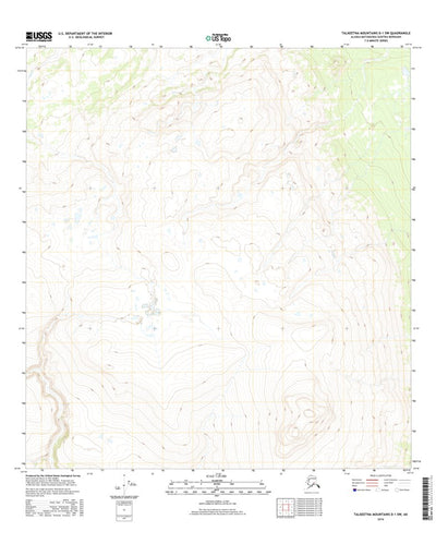 Talkeetna Mountains D-1 SW, AK (2016, 25000-Scale) Preview 1