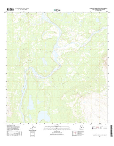Talkeetna Mountains D-1 SE, AK (2016, 25000-Scale) Preview 1