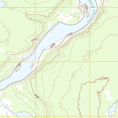 Talkeetna Mountains D-1 SE, AK (2016, 25000-Scale) Preview 2