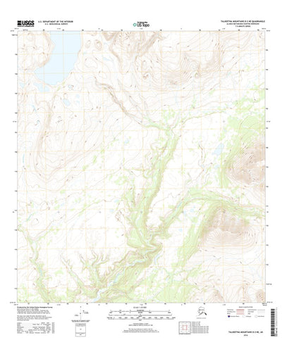 Talkeetna Mountains D-3 NE, AK (2016, 25000-Scale) Preview 1