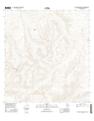 Talkeetna Mountains B-5 NE, AK (2016, 25000-Scale) Preview 1