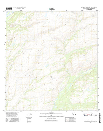 Talkeetna Mountains C-6 SW, AK (2016, 25000-Scale) Preview 1