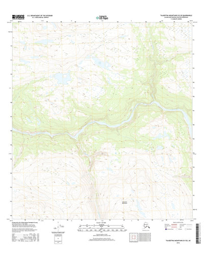 Talkeetna Mountains D-5 SE, AK (2016, 25000-Scale) Preview 1