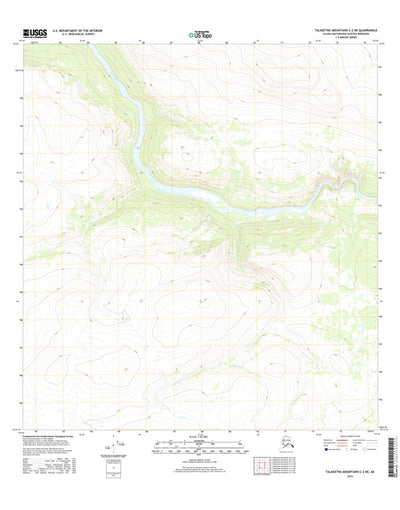Talkeetna Mountains C-2 NE, AK (2016, 25000-Scale) Preview 1