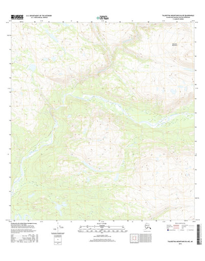 Talkeetna Mountains B-6 NE, AK (2016, 25000-Scale) Preview 1