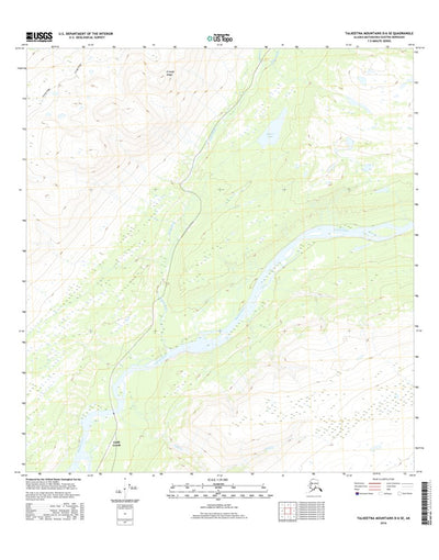 Talkeetna Mountains D-6 SE, AK (2016, 25000-Scale) Preview 1