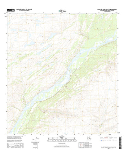 Talkeetna Mountains C-6 NW, AK (2016, 25000-Scale) Preview 1