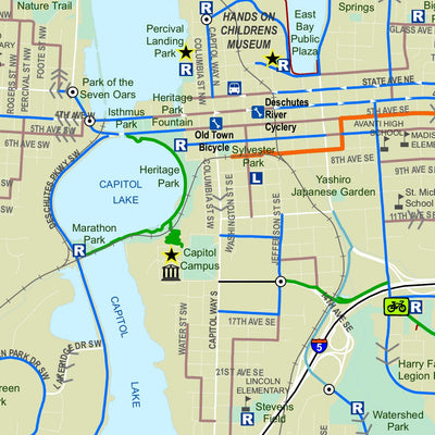 Thurston County Bicycle Map 2020 Edition