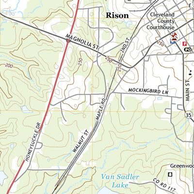 Rison, AR (2020, 24000-Scale) Map by United States Geological Survey ...
