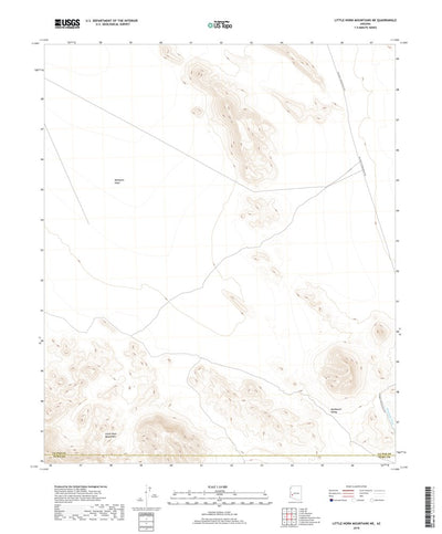 Little Horn Mountains NE, AZ (2018, 24000-Scale) Preview 1