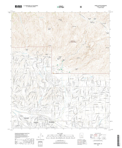 Sabino Canyon, AZ (2018, 24000-Scale) Preview 1