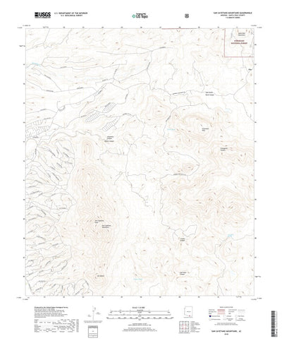 San Cayetano Mountains, AZ (2018, 24000-Scale) Preview 1