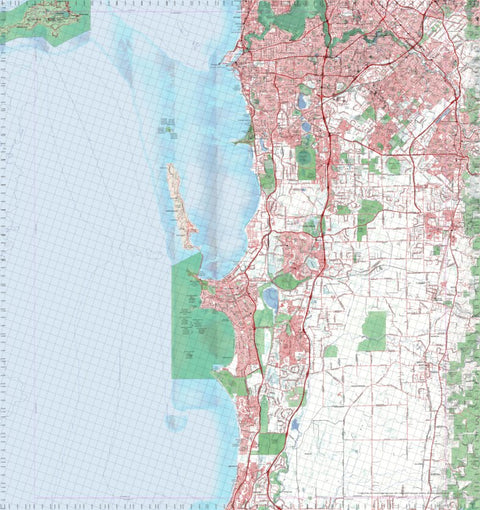 Getlost Map 2033 FREMANTLE WA Topographic Map V15 1:75,000