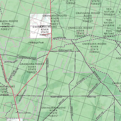 Getlost Map 2035 GINGIN WA Topographic Map V15 1:75,000